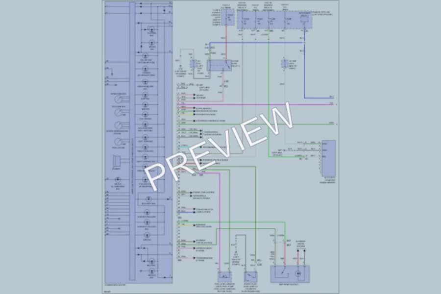 2013 Nissan Pathfinder Instrument Cluster wiring diagram preview