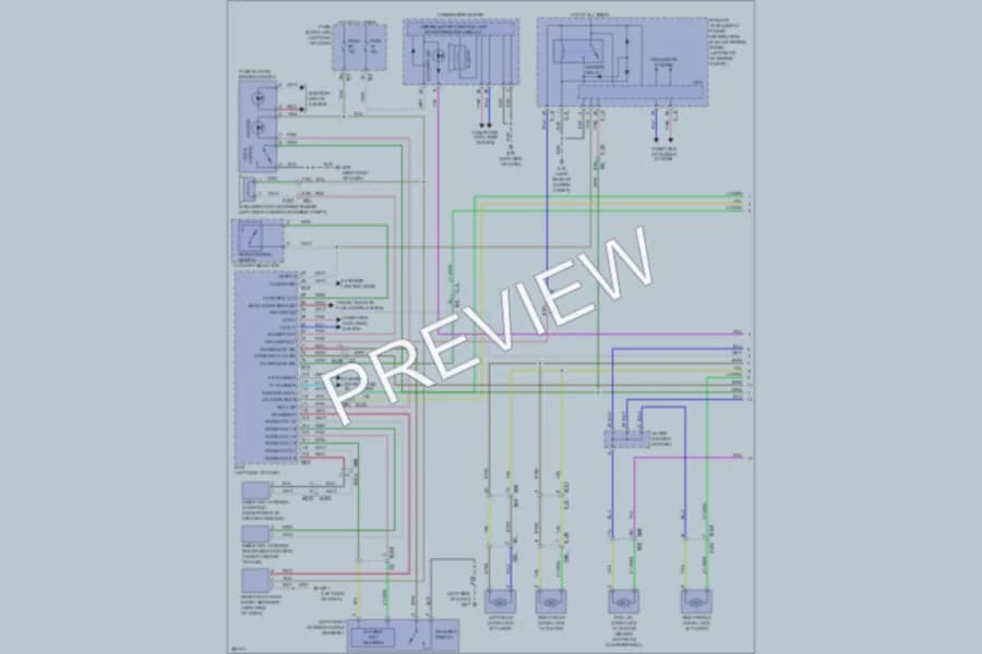 2013 Nissan Pathfinder Power Door Locks wiring diagram preview