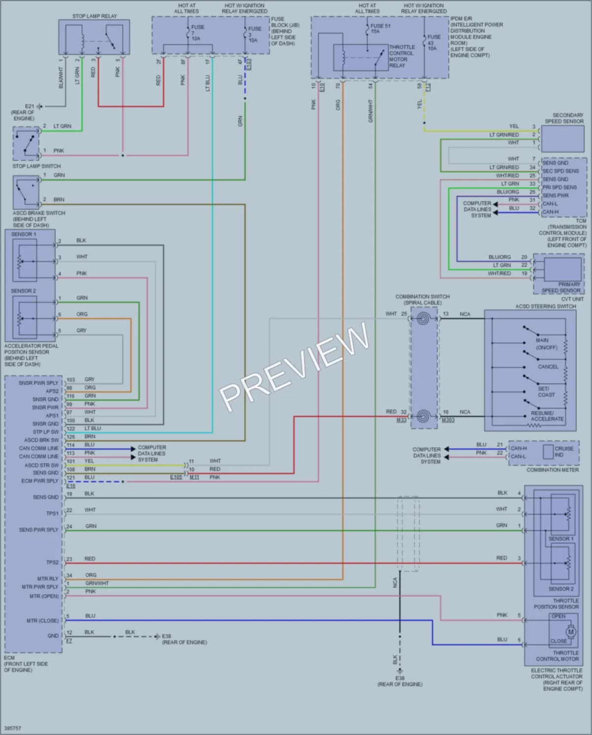 2013 Nissan Quest Cruise Control wiring diagram preview