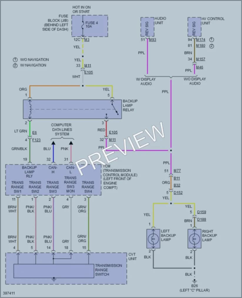 2013 Nissan Quest Exterior Lights wiring diagram preview