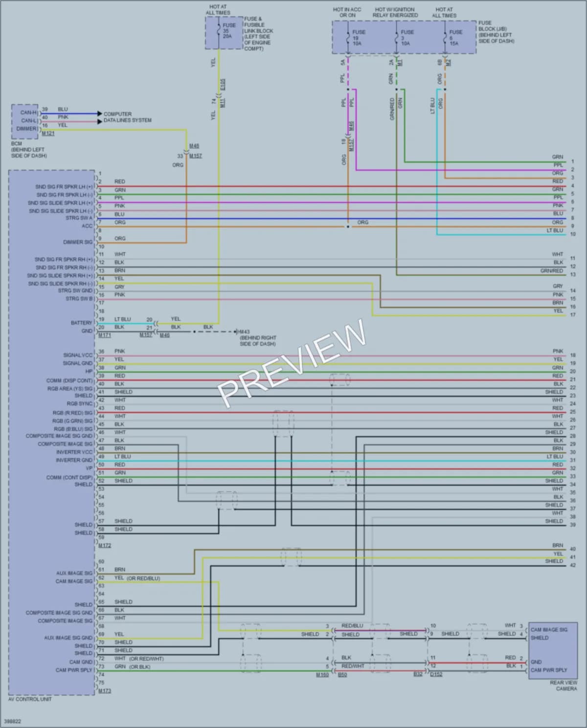 2013 Nissan Quest Radio wiring diagram preview