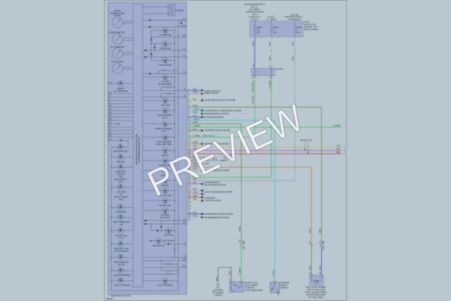 2013 Nissan Sentra Instrument Cluster wiring diagram preview