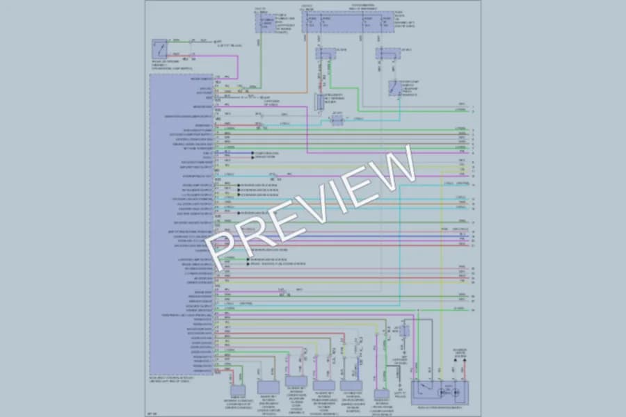 2013 Nissan Sentra Power Door Locks wiring diagram preview