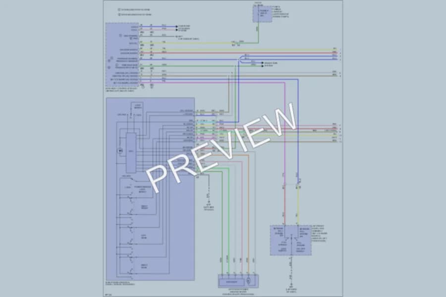 2013 Nissan Sentra Power Windows wiring diagram preview