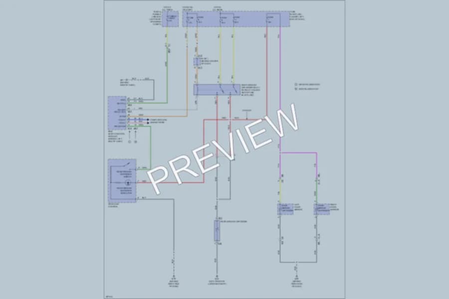 2013 Nissan Versa Defoggers wiring diagram preview