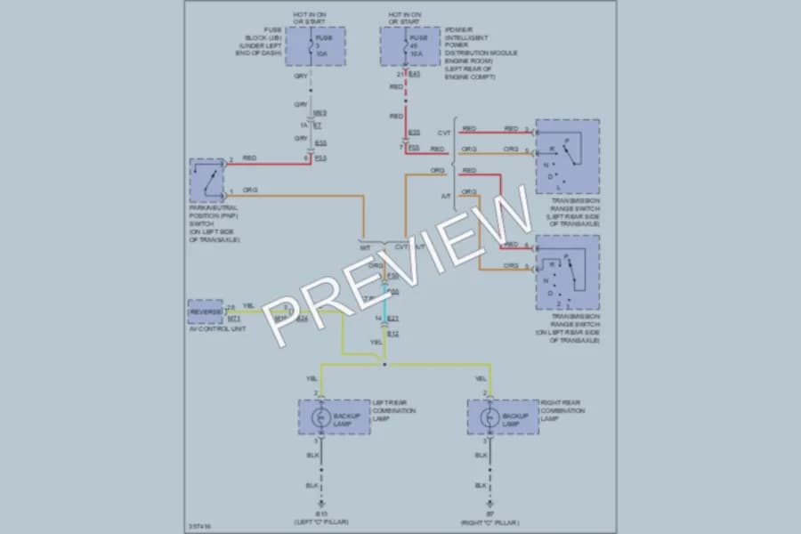 2013 Nissan Versa Exterior Lights wiring diagram preview