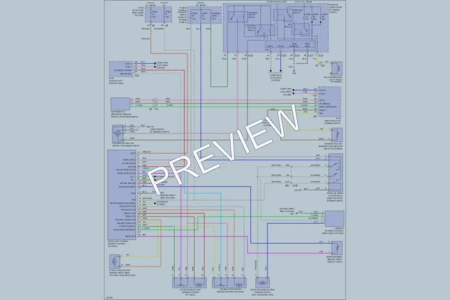 2013 Nissan Xterra Air Conditioning wiring diagram preview