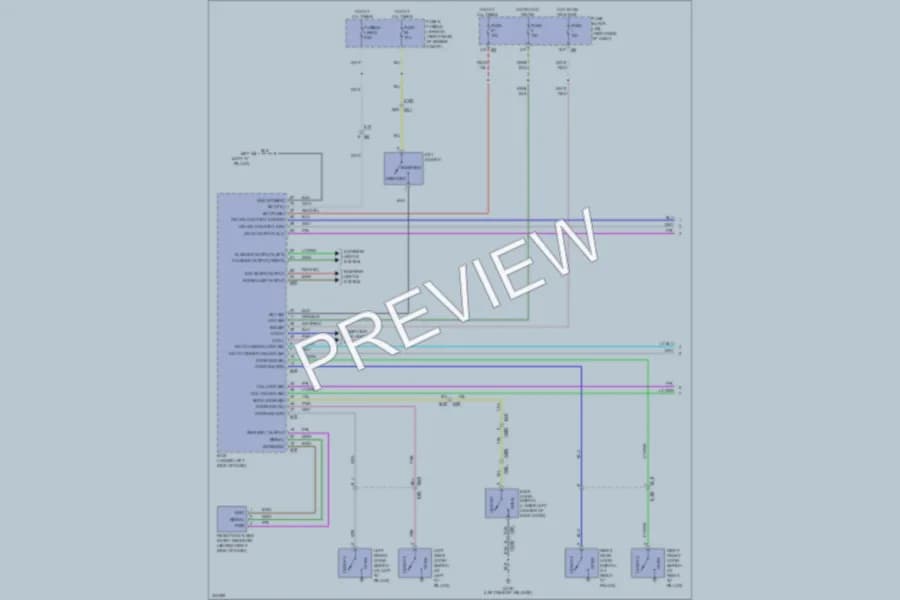 2013 Nissan Xterra Power Door Locks wiring diagram preview