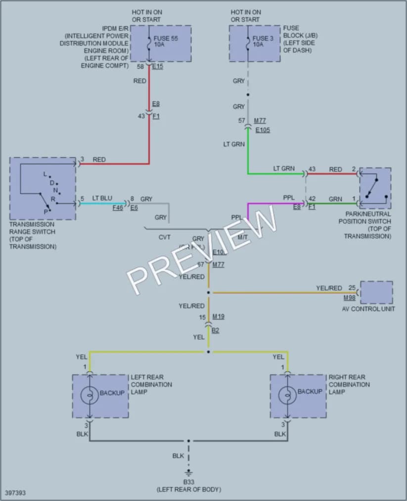2013 Nissan cube Exterior Lights wiring diagram preview