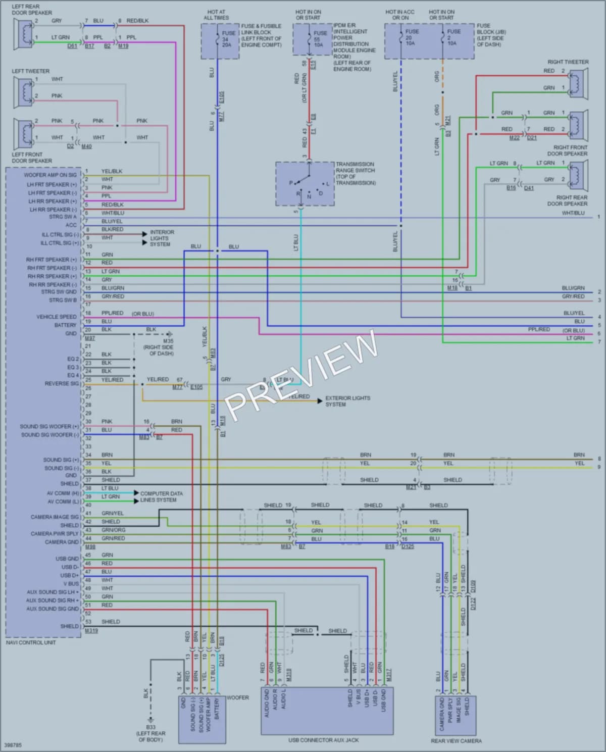 2013 Nissan cube Navigation wiring diagram preview