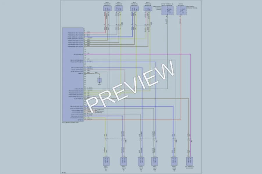 2013 Porsche 911 Electronic Suspension wiring diagram preview