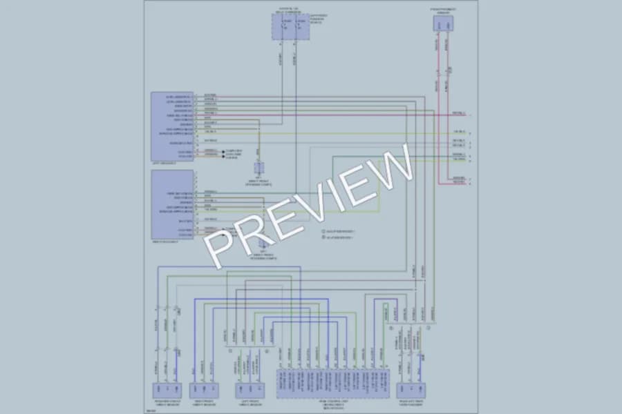 2013 Porsche 911 Headlights wiring diagram preview