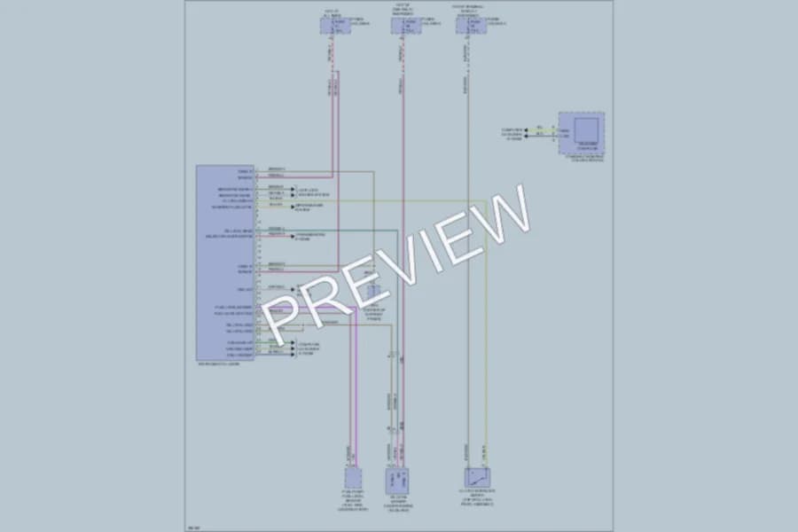 2013 Porsche 911 Instrument Cluster wiring diagram preview