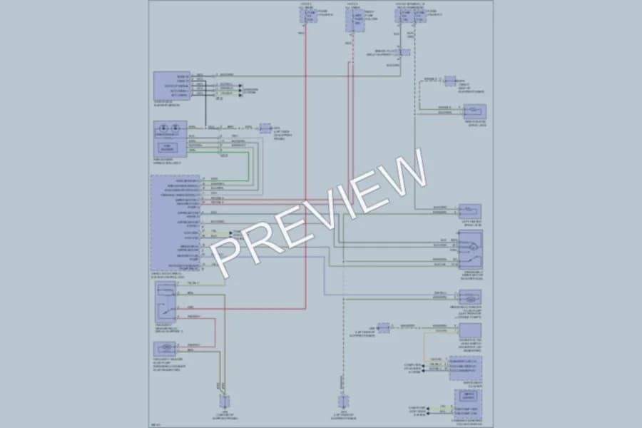2013 Porsche 911 Wiper Washer wiring diagram preview