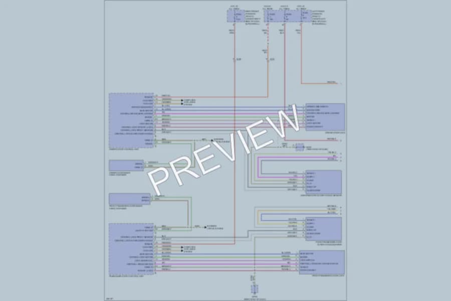 2013 Porsche Boxster Power Door Locks wiring diagram preview