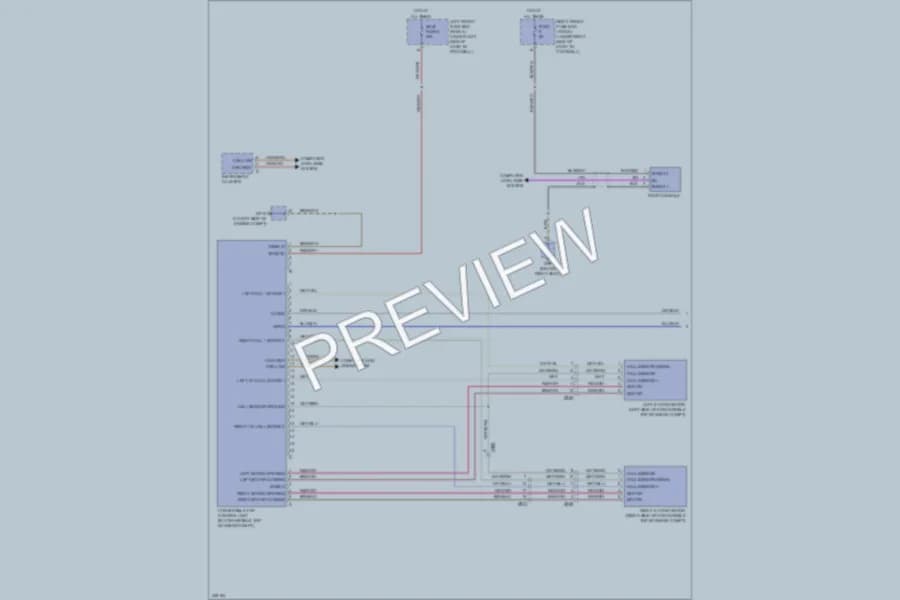 2013 Porsche Boxster Power Top Sunroof wiring diagram preview