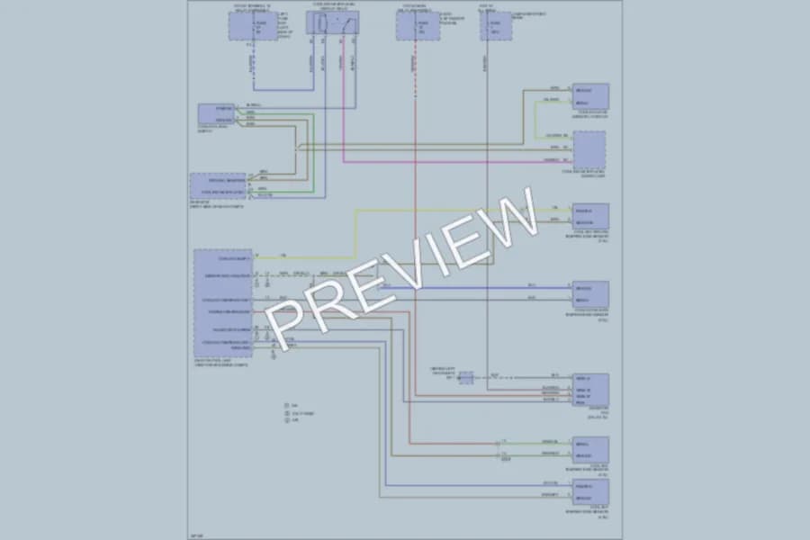 2013 Porsche Cayenne Cooling Fan wiring diagram preview
