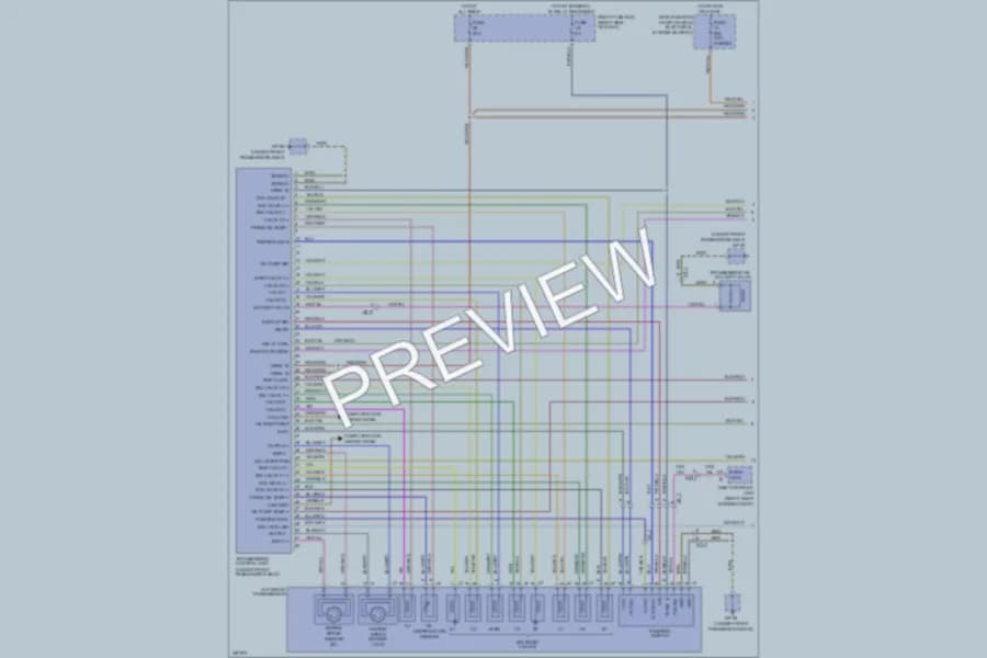 2013 Porsche CayenneHybrid Transmission wiring diagram preview