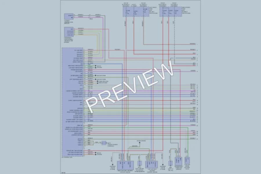 2013 Porsche Panamera Air Conditioning wiring diagram preview
