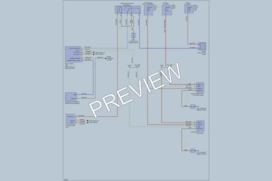 2013 Porsche Panamera Cooling Fan wiring diagram preview