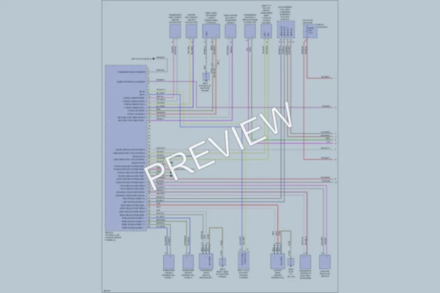 2013 Porsche Panamera Supplemental Restraints wiring diagram preview