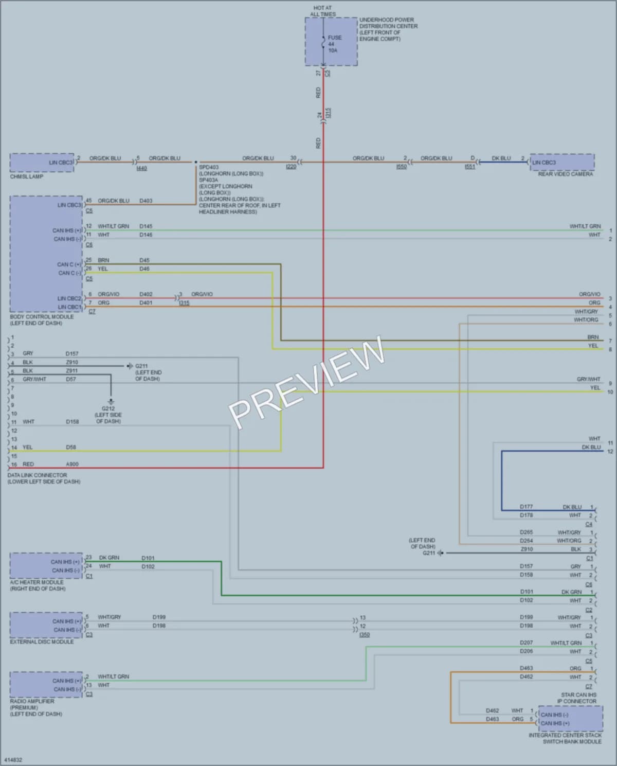 2013 Ram 3500Pickup Computer Data Lines wiring diagram preview