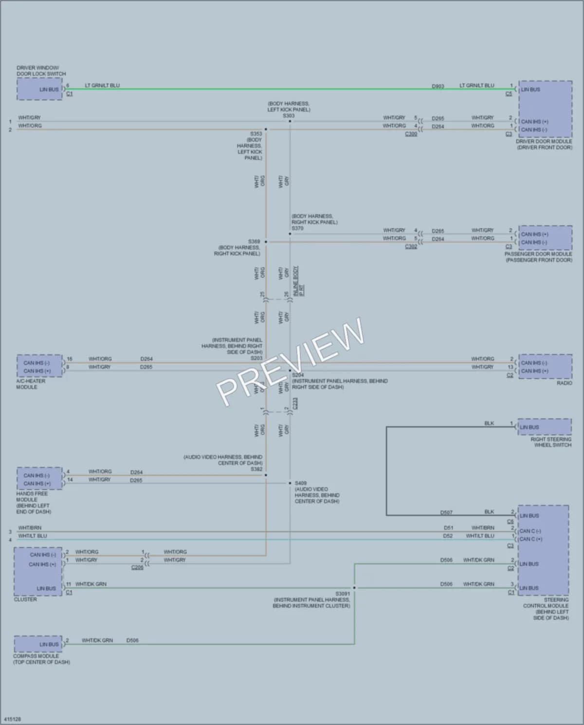 2013 Ram CV Computer Data Lines wiring diagram preview