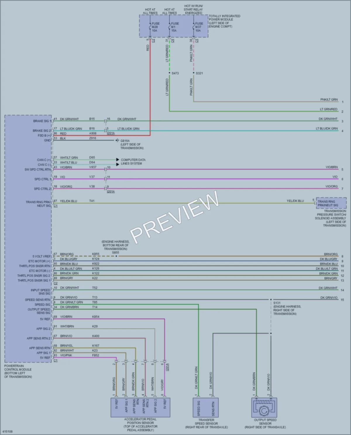 2013 Ram CV Cruise Control wiring diagram preview