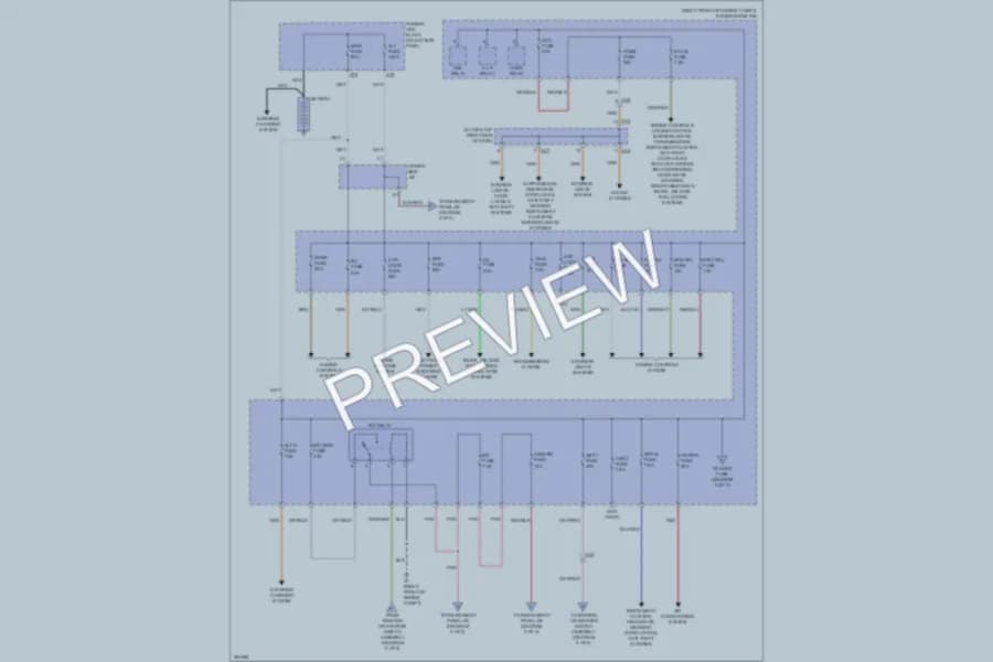 2013 Scion FRS Power Distribution wiring diagram preview