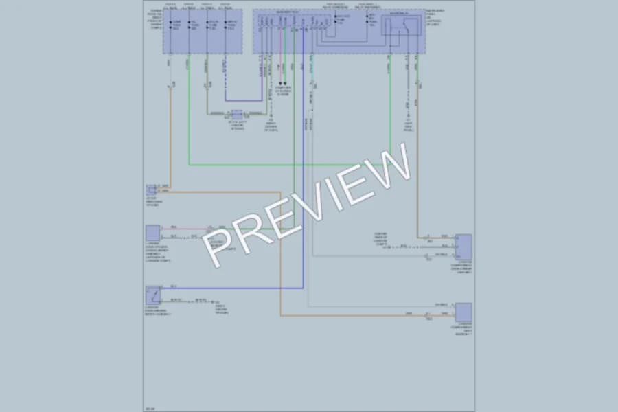 2013 Scion FRS Trunk Tailgate Fuel Door wiring diagram preview