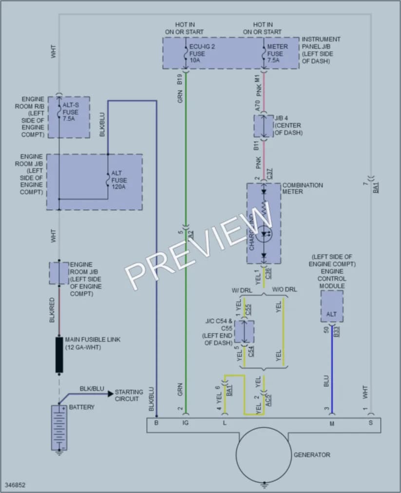 2013 Scion xB Starting Charging wiring diagram preview