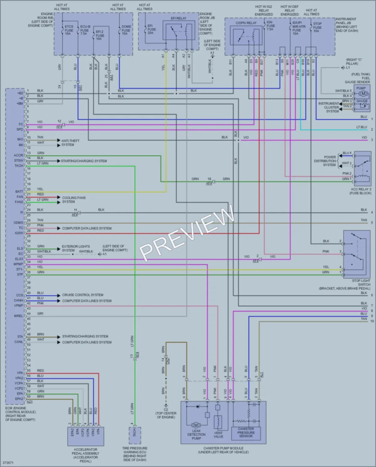 2013 Scion xD Engine Performance wiring diagram preview