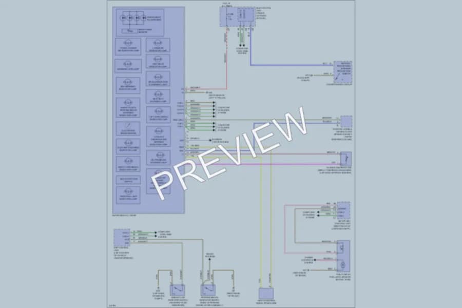 2013 Smart fortwo Instrument Cluster wiring diagram preview