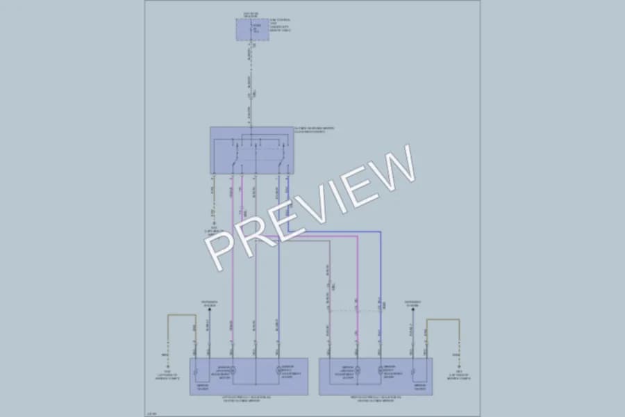 2013 Smart fortwo Power Mirrors wiring diagram preview
