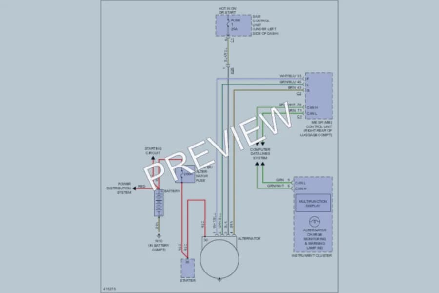 2013 Smart fortwo Starting Charging wiring diagram preview