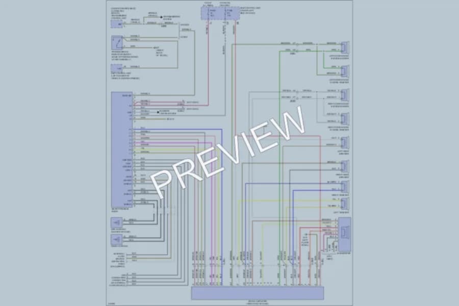 2013 Smart fortwoelectric Navigation wiring diagram preview