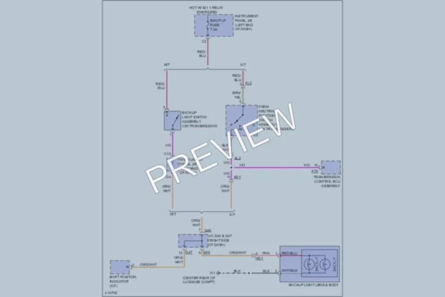 2013 Subaru BRZ Exterior Lights wiring diagram preview