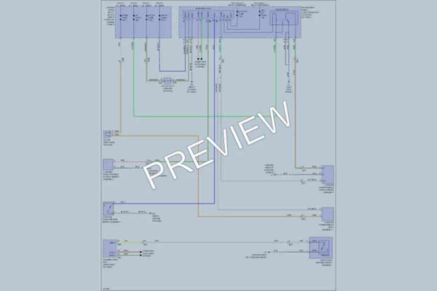 2013 Subaru BRZ Trunk Tailgate Fuel Door wiring diagram preview