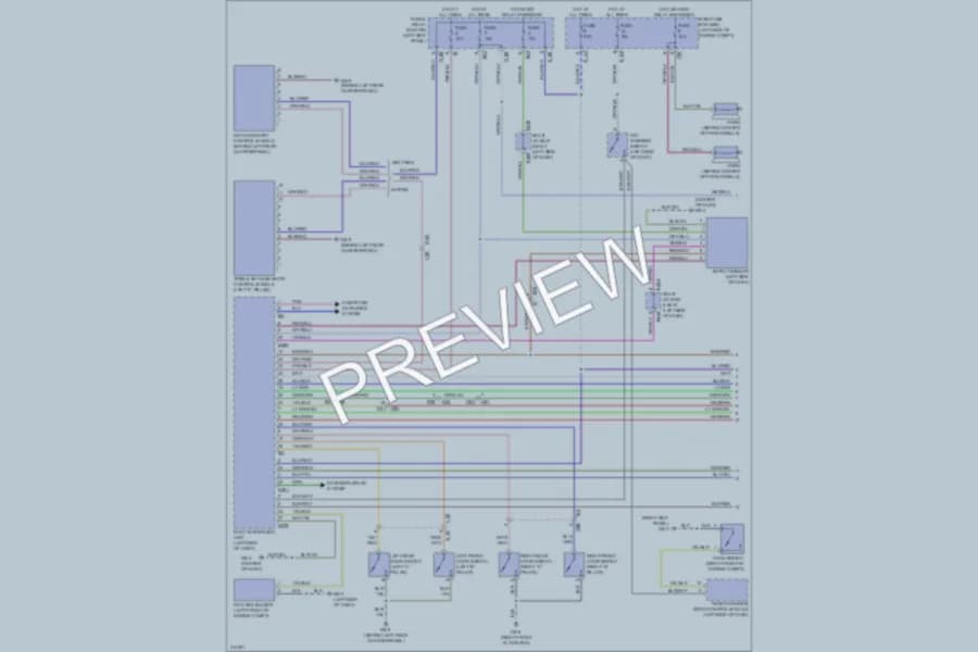 2013 Subaru Forester Power Door Locks wiring diagram preview