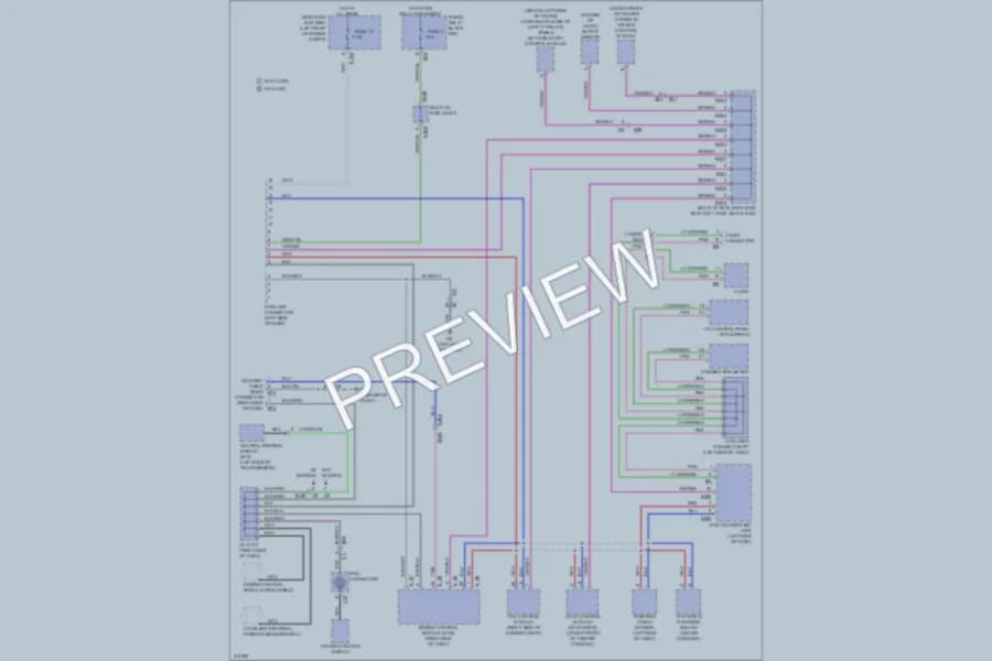 2013 Subaru 2.5L Eng Computer Data Lines wiring diagram preview with protected circuit layout