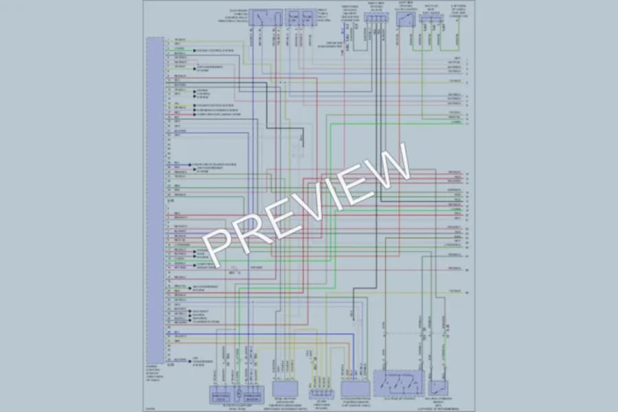 2013 Subaru 2.5L Eng Engine Performance wiring diagram preview with protected circuit layout