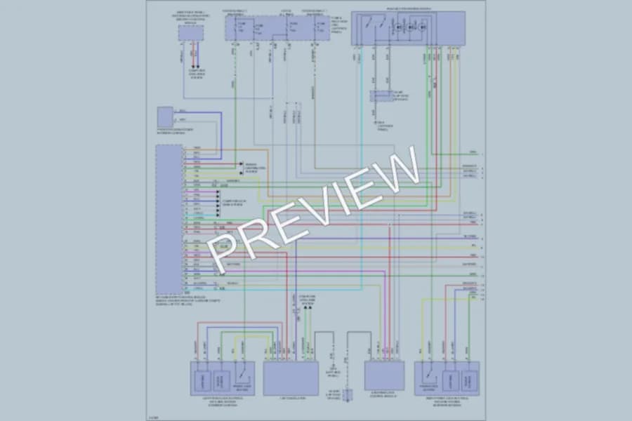 2013 Subaru Legacy Anti Theft wiring diagram preview