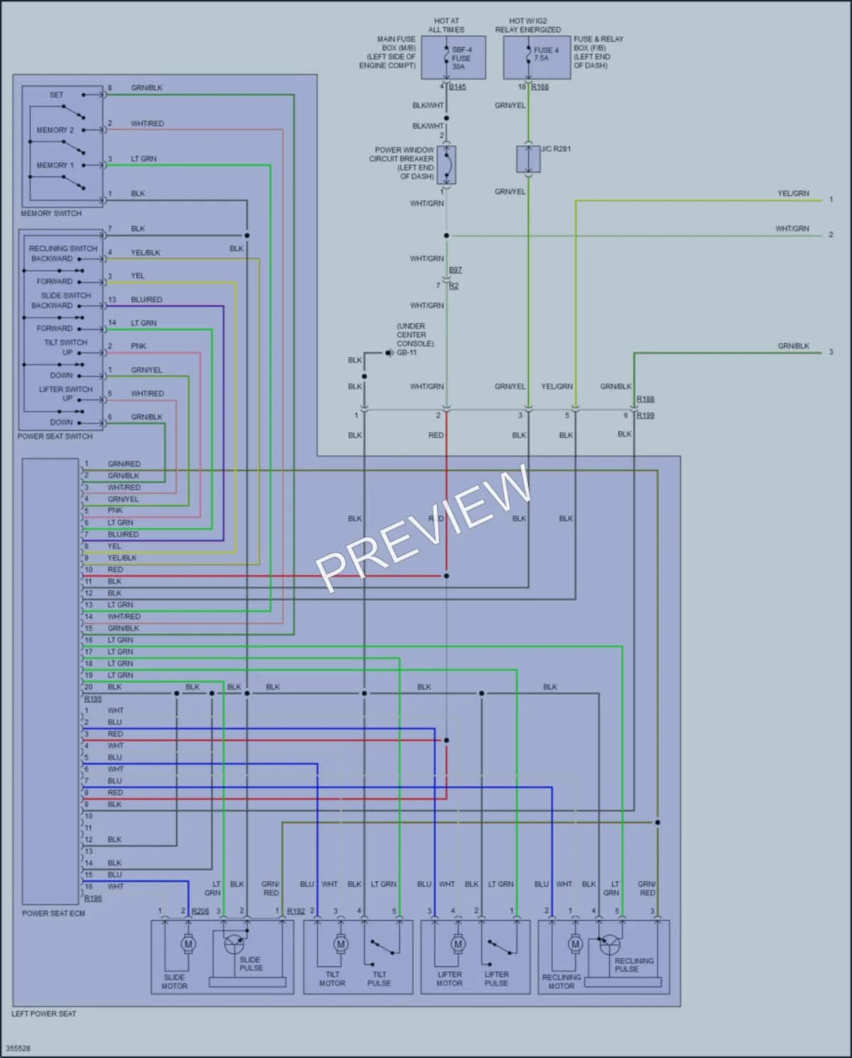 2013 Subaru Tribeca Memory Systems wiring diagram preview