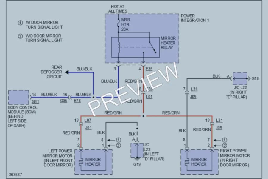 2013 Suzuki GrandVitara Defoggers Wiring Diagrams protected preview
