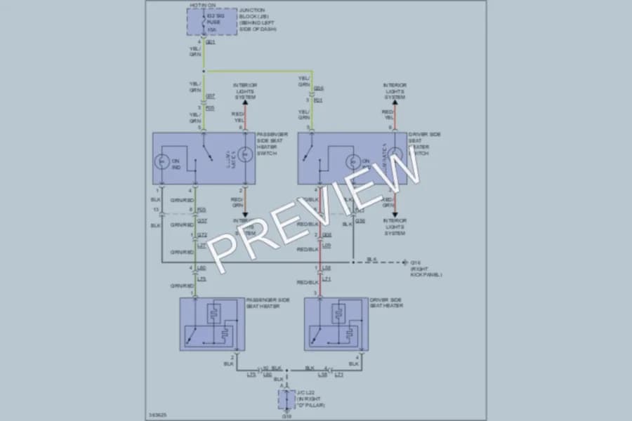 2013 Suzuki GrandVitara Power Seats wiring diagram preview