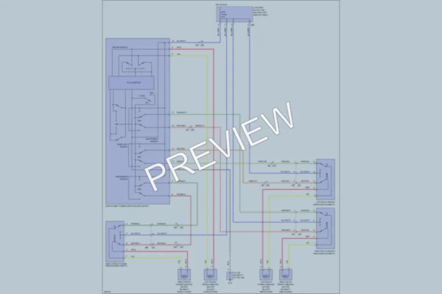 2013 Suzuki GrandVitara Power Windows wiring diagram preview