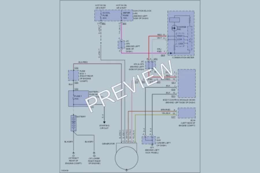 2013 Suzuki GrandVitara Starting Charging wiring diagram preview