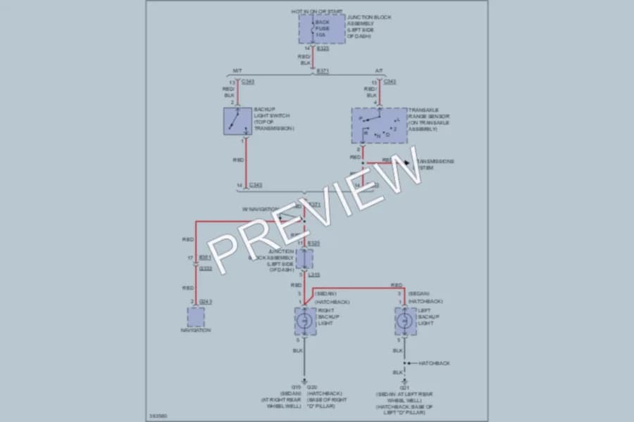 2013 Suzuki SX4 Exterior Lights wiring diagram preview