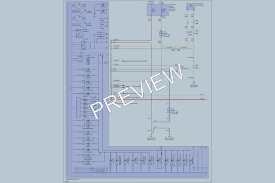 2013 Suzuki SX4 Instrument Cluster wiring diagram preview