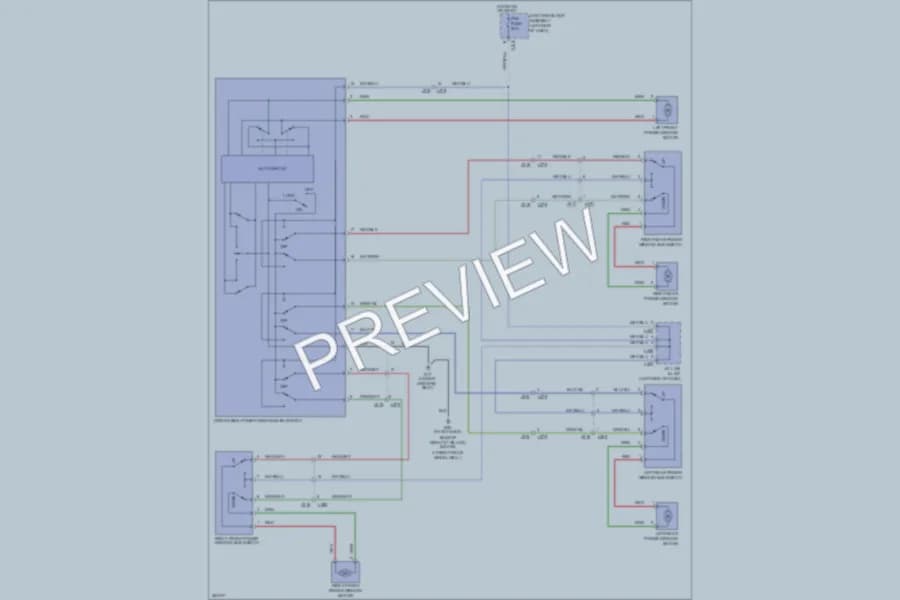 2013 Suzuki SX4 Power Windows wiring diagram preview